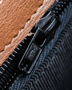 "Valentino Garavani" Leather combination design gold parts shoulder bag