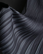 "PLEATS PLEASE ISSEY MIYAKE"
Gingham check sheer combination pleated skirt