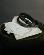 “CÉLINE” 2010 Crystal embellished leather belt