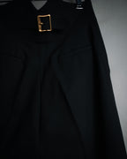 “FENDI” 90’s-00’s Sculpted V-back wide-leg trousers