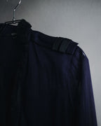 "GUCCI" 90’s-00’s military romantic ruffle blouse