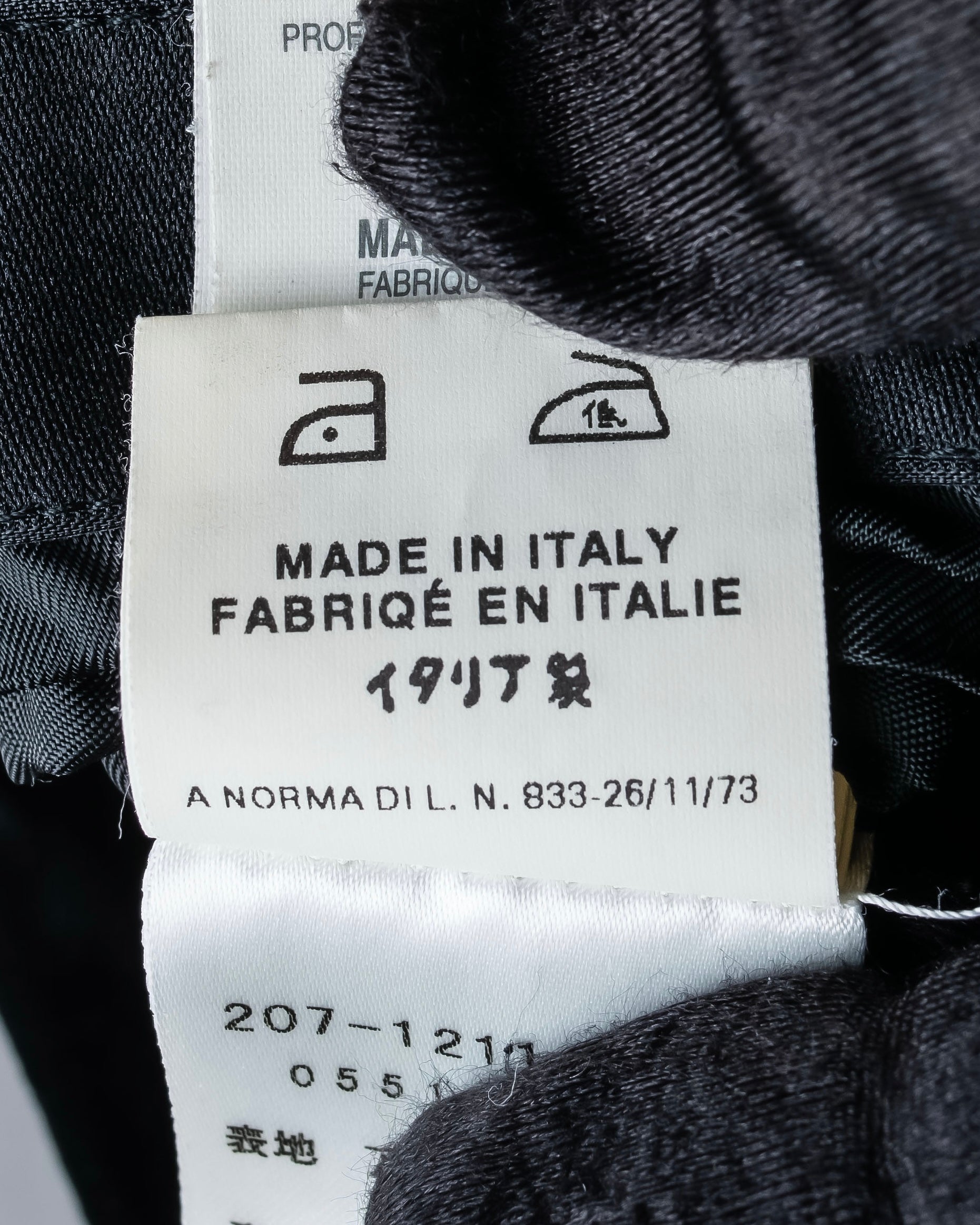 "GUCCI" Velvet shaped shawl collar tailored jacket