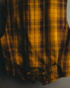 “Christian Dior” 90’s-00’s Plaid wool zip tailored vest