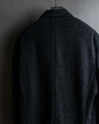 "POLO Ralph Lauren" Herringbone weave charcoal gray tailored jacket
