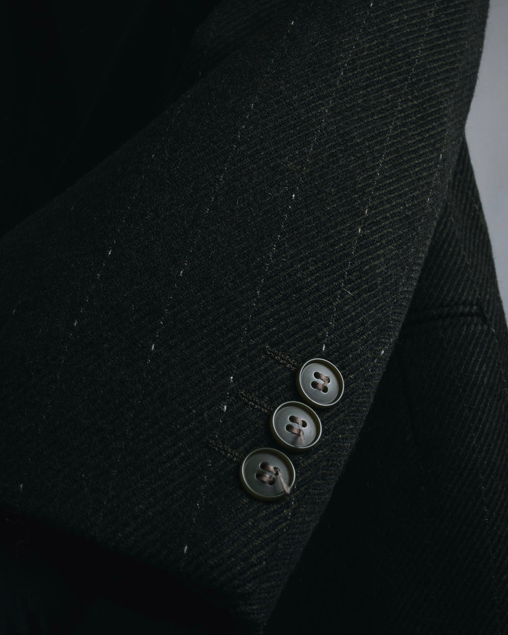 "Yves Saint Laurent diffusion hommes" 80’s-90’s structured glitter pinstripe wool suit set-up