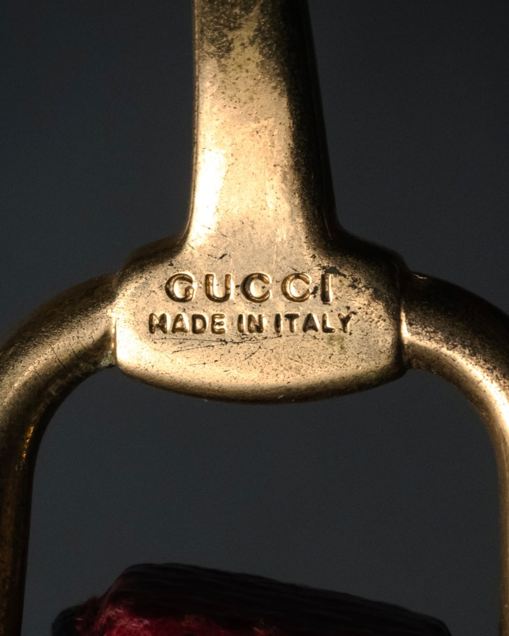 “GUCCI” 90’s-00’s Horsebit lizard leather bangle