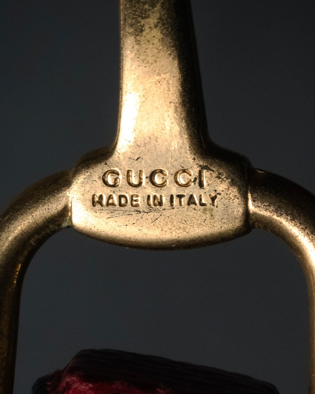 “GUCCI” 90’s-00’s Horsebit lizard leather bangle