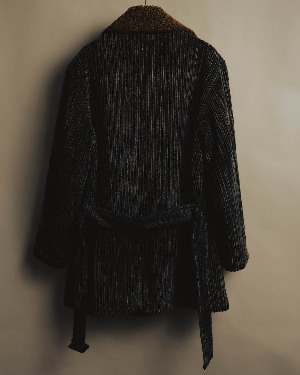 "Christian Dior" 80's-90's Classically tailored belted double-breasted coat