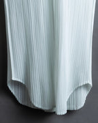 "PLEATS PLEASE ISSEY MIYAKE" Three-dimensional pleated long shirt