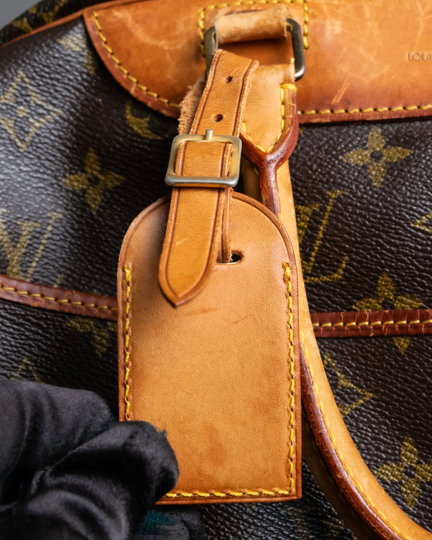 "LOUIS VUITTON" Deauville monogram pattern boston hand bag