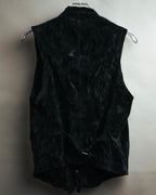 –SPECIAL– “ISSEY MIYAKE” 80’s-90’s crushed velvet utility vest