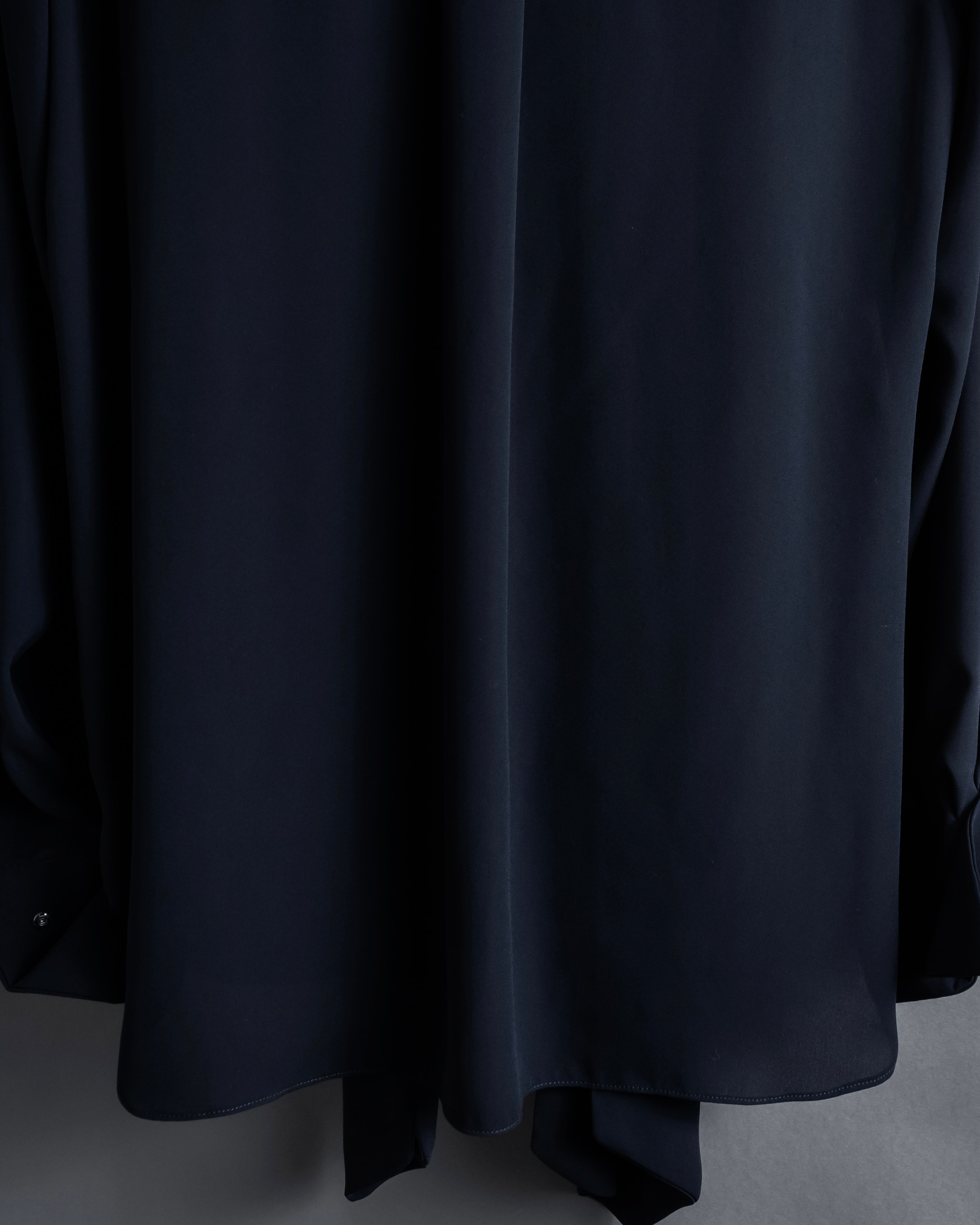 "Maison Margiela" 16SS Bow tie draping shirt