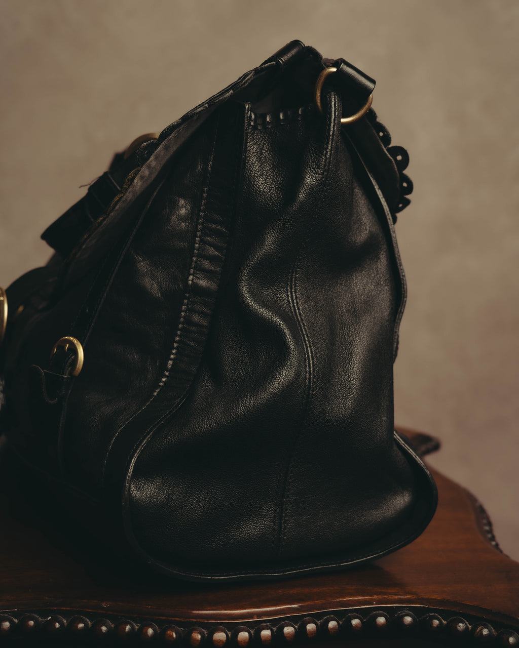 "SEE BY CHLOÉ" 00's-10's Soft black leather shoulder bag