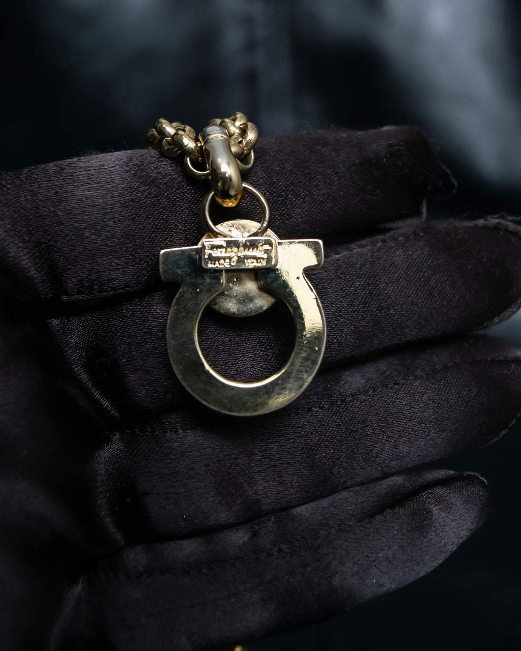 "Salvatore Ferragamo" Gancini design necklace
