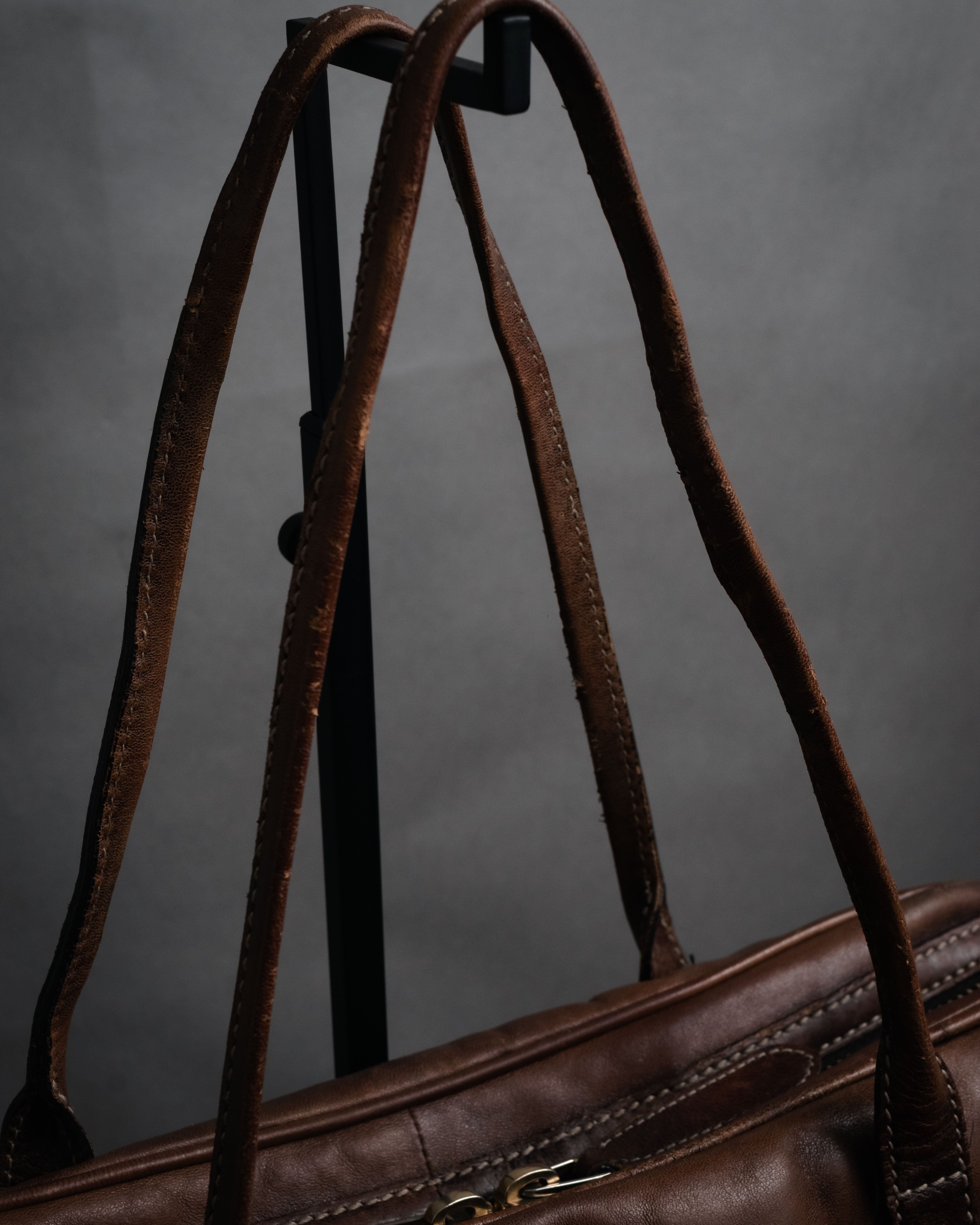 GUCCI (Gucci) - Leather Boston Bag - Dark Brown - 00s Archive