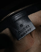 “GUCCI” 2007-2012 Crest emblem soft leather bag