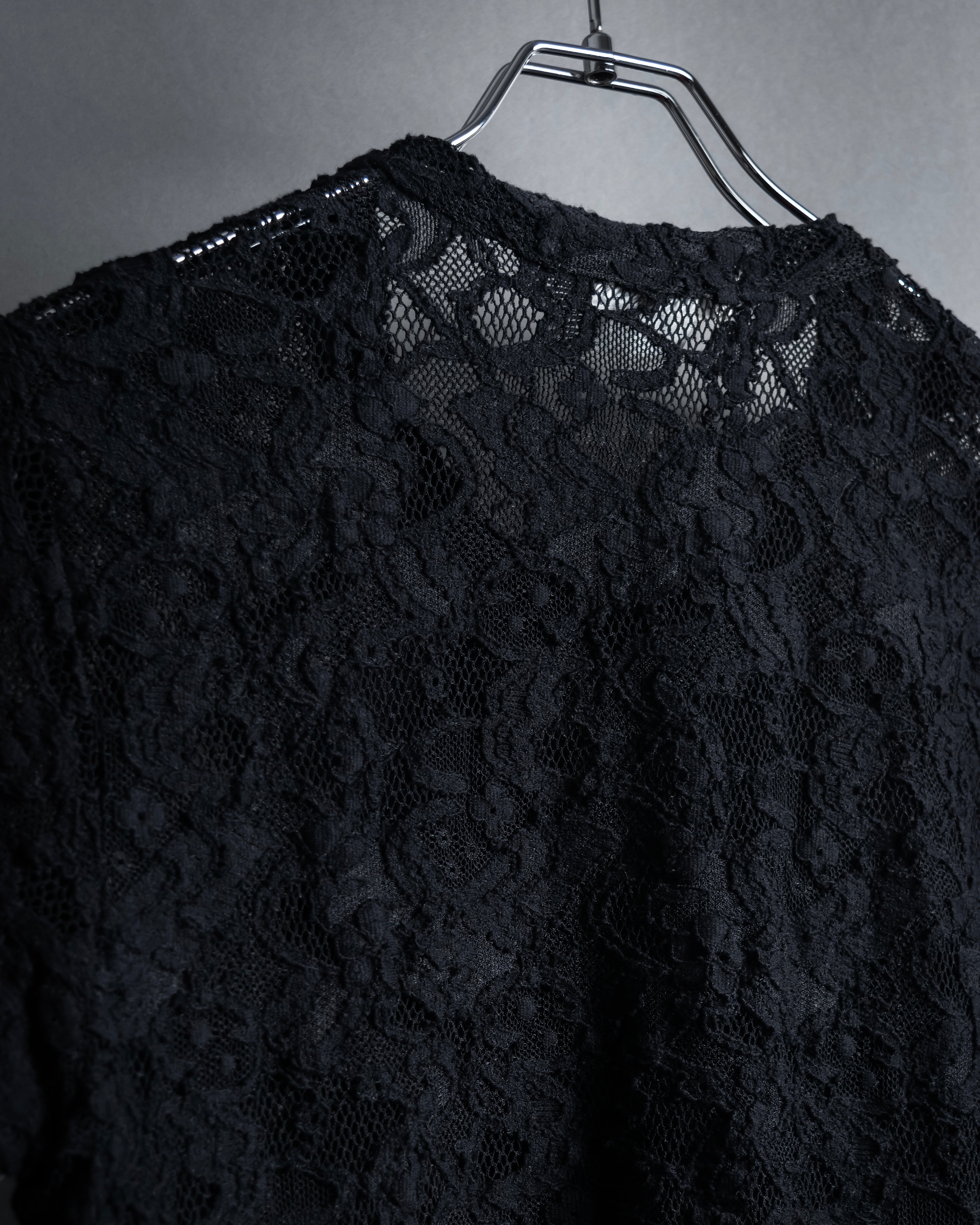 "COMME des GARCONS" 20SS Floral motif lace pullover