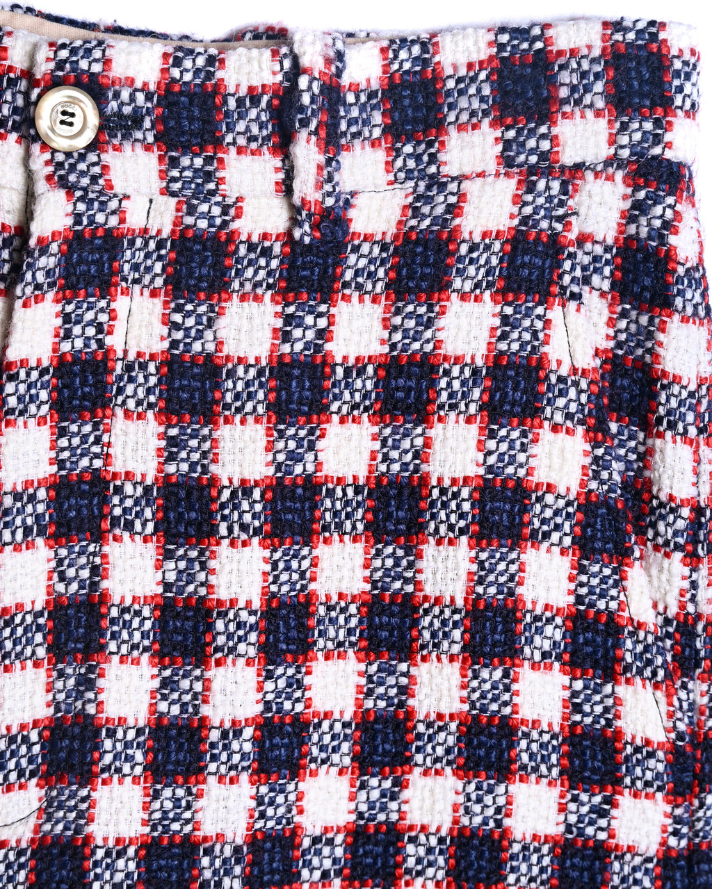 GUCCI by Alessandro Michele / Checkered Pattern Tweed Culotte Pants