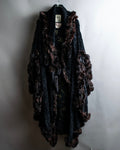 "FENDI" 1970's oversized astrakhan fur coat