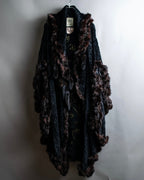 "FENDI" 1970's oversized astrakhan fur coat