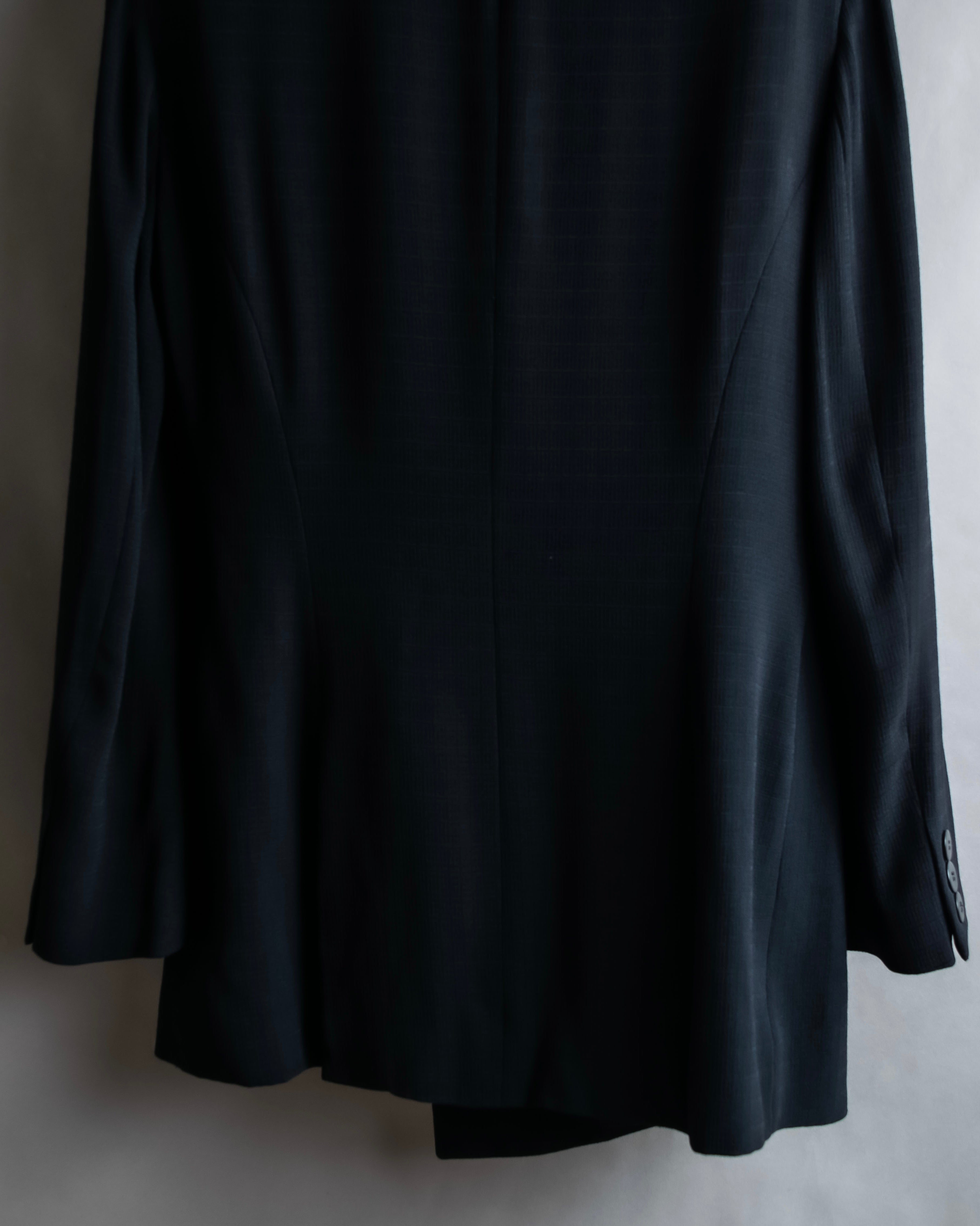 "DKNY" Asymmetrical design woven tailored jacket