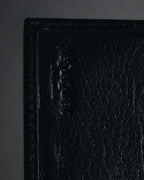 "YVES SAINT LAURENT" Stud-embellished monogram bi-fold wallet
