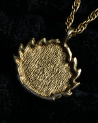 "BURBERRYS" Equestrian logo engraved motif necklace