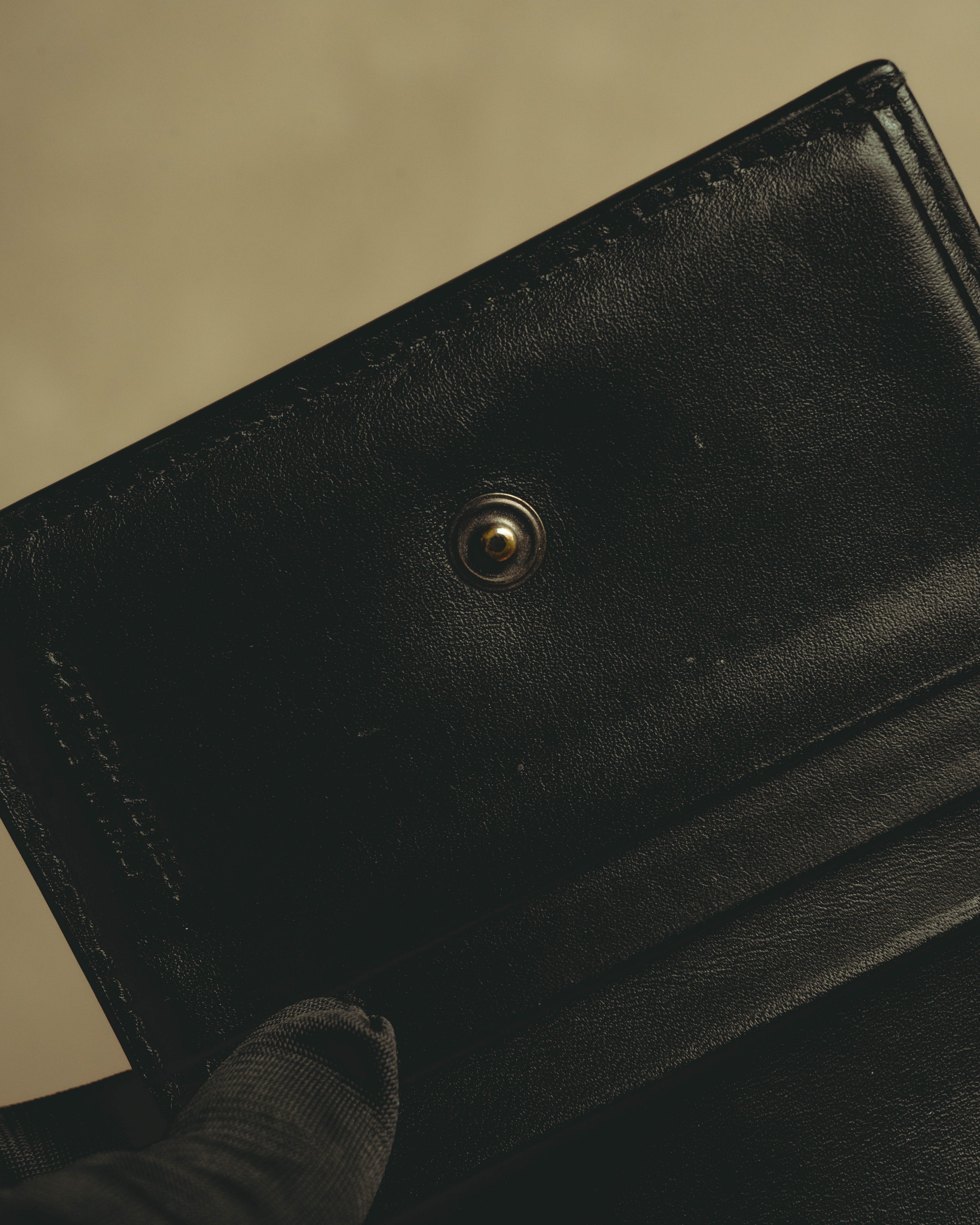 “BOTTEGA VENETA” 2010’s Intrecciato leather compact bi-fold wallet