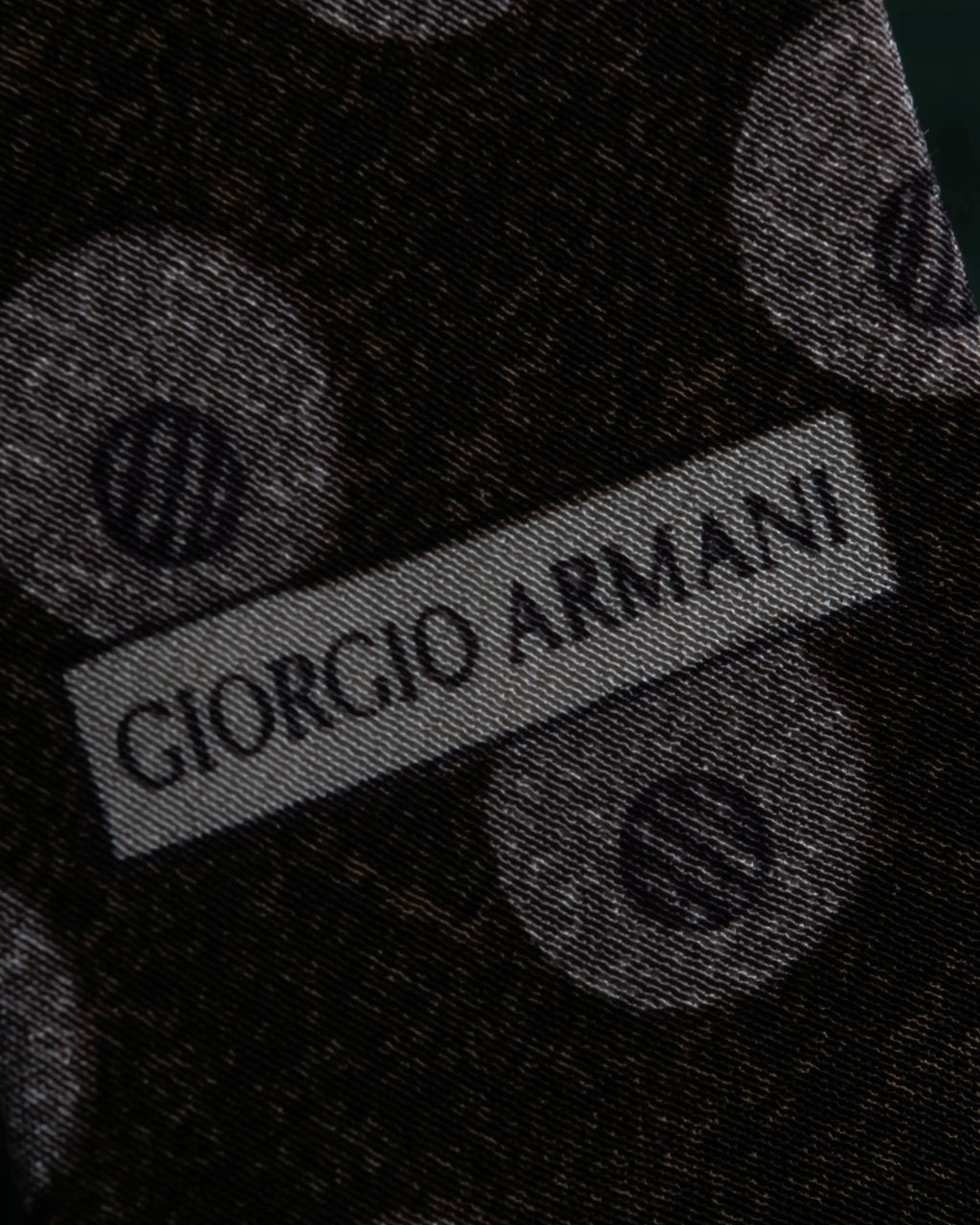 "GIORGIO ARMANI" Oval motif dot silk necktie