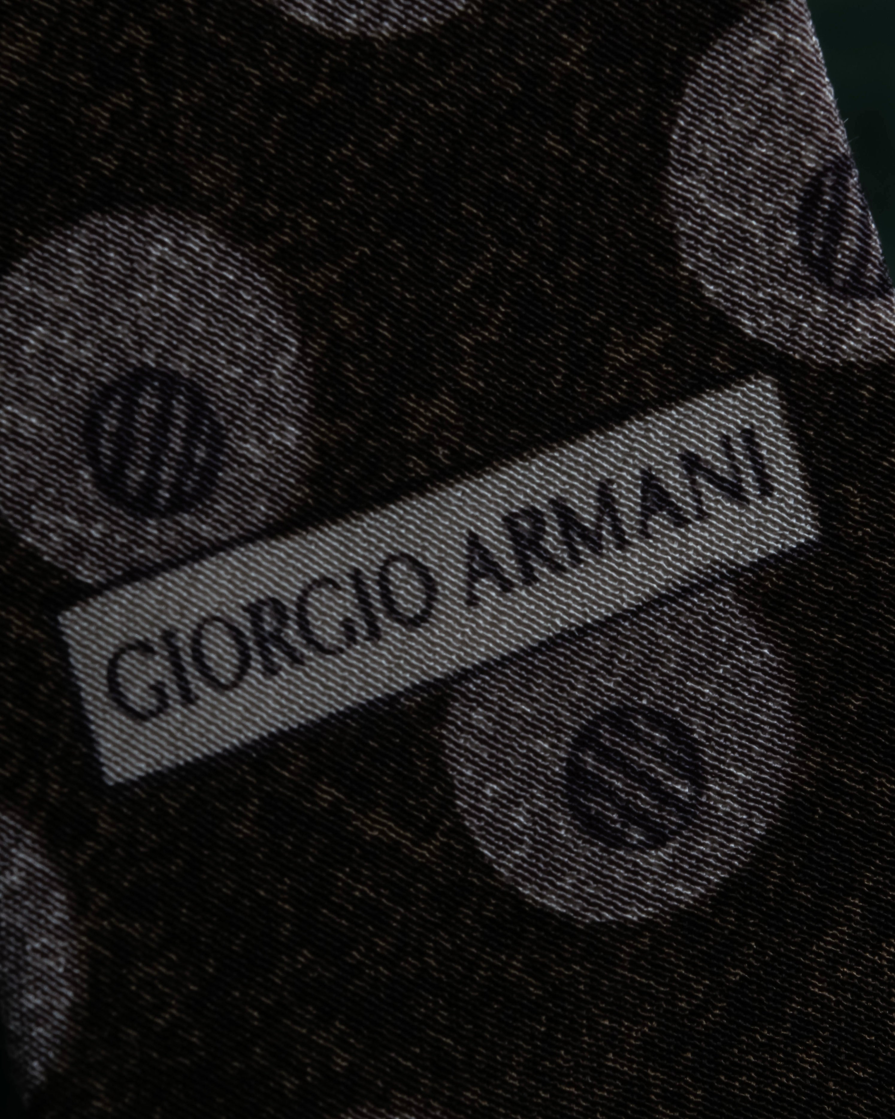 "GIORGIO ARMANI" Oval motif dot silk necktie