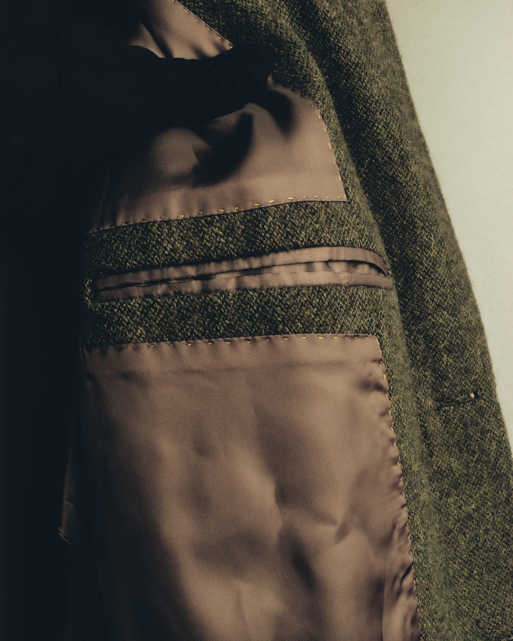 "BURBERRY LONDON" 00's-10's Classic wool tweed coat