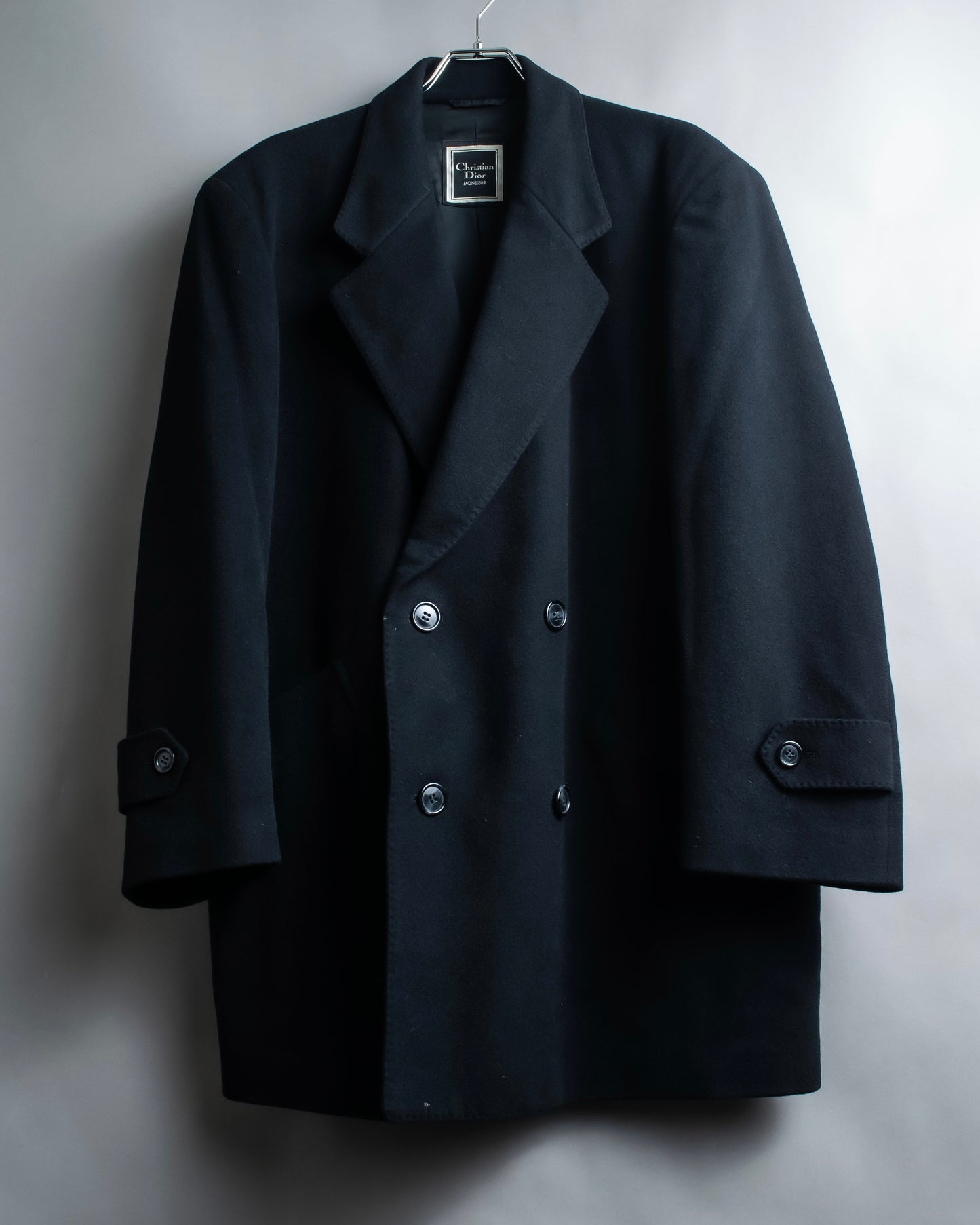 "CHRISTIAN DIOR MONSIEUR" 100% cashmere oversized tailored jacket