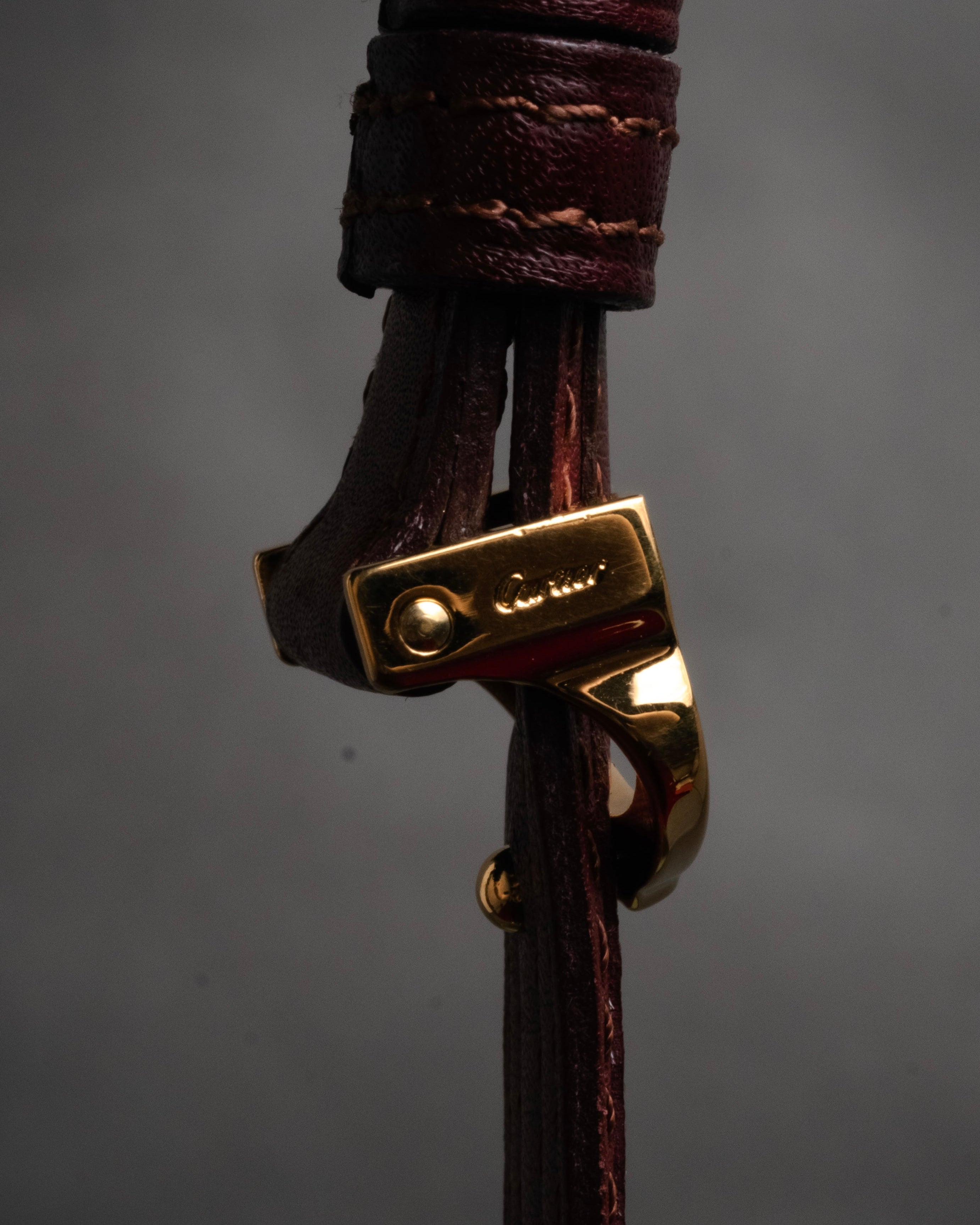 “Cartier” 00's Must de Cartier double wrap leather belt