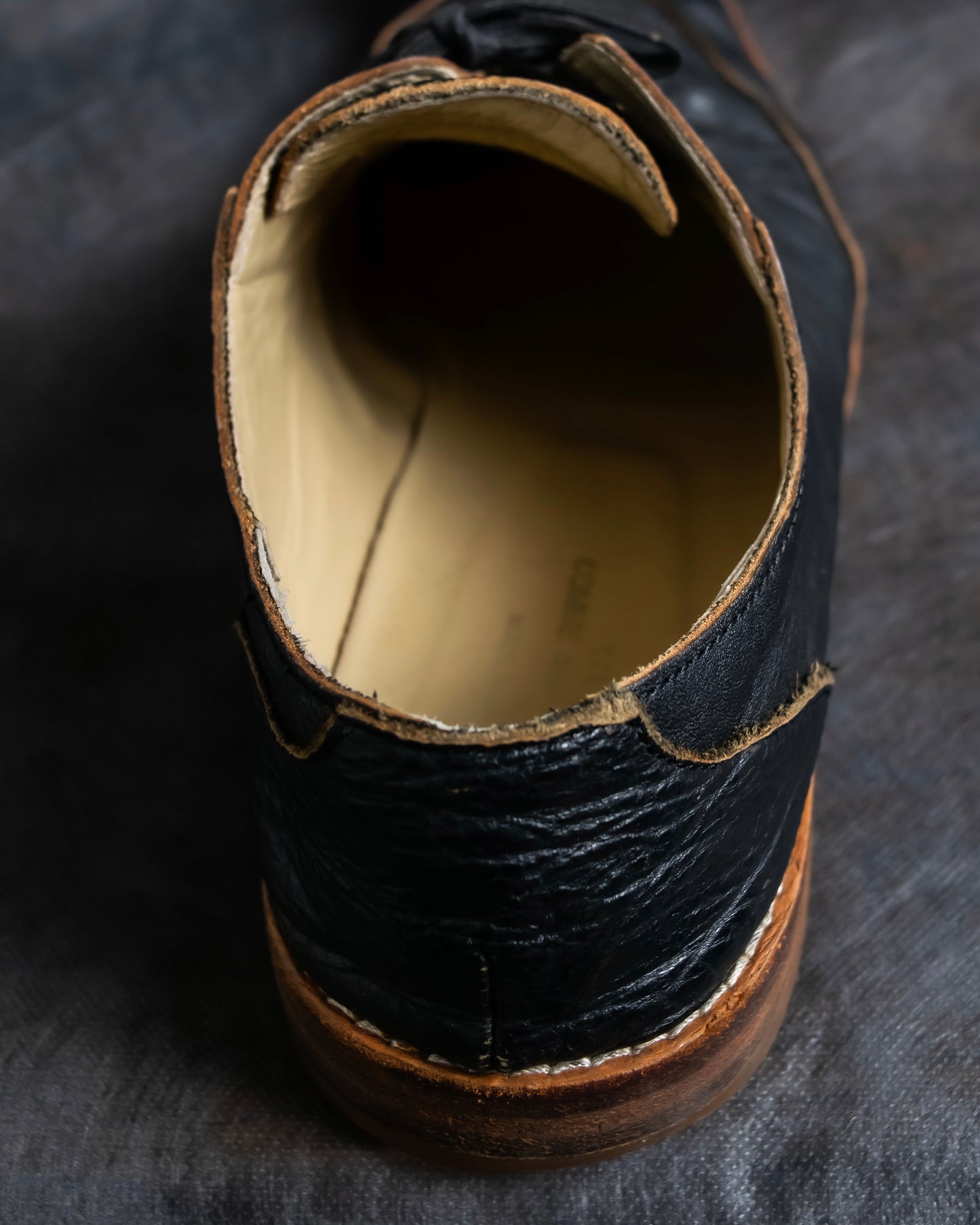 "tricot COMME des GARCONS" Western style leather derby shoes