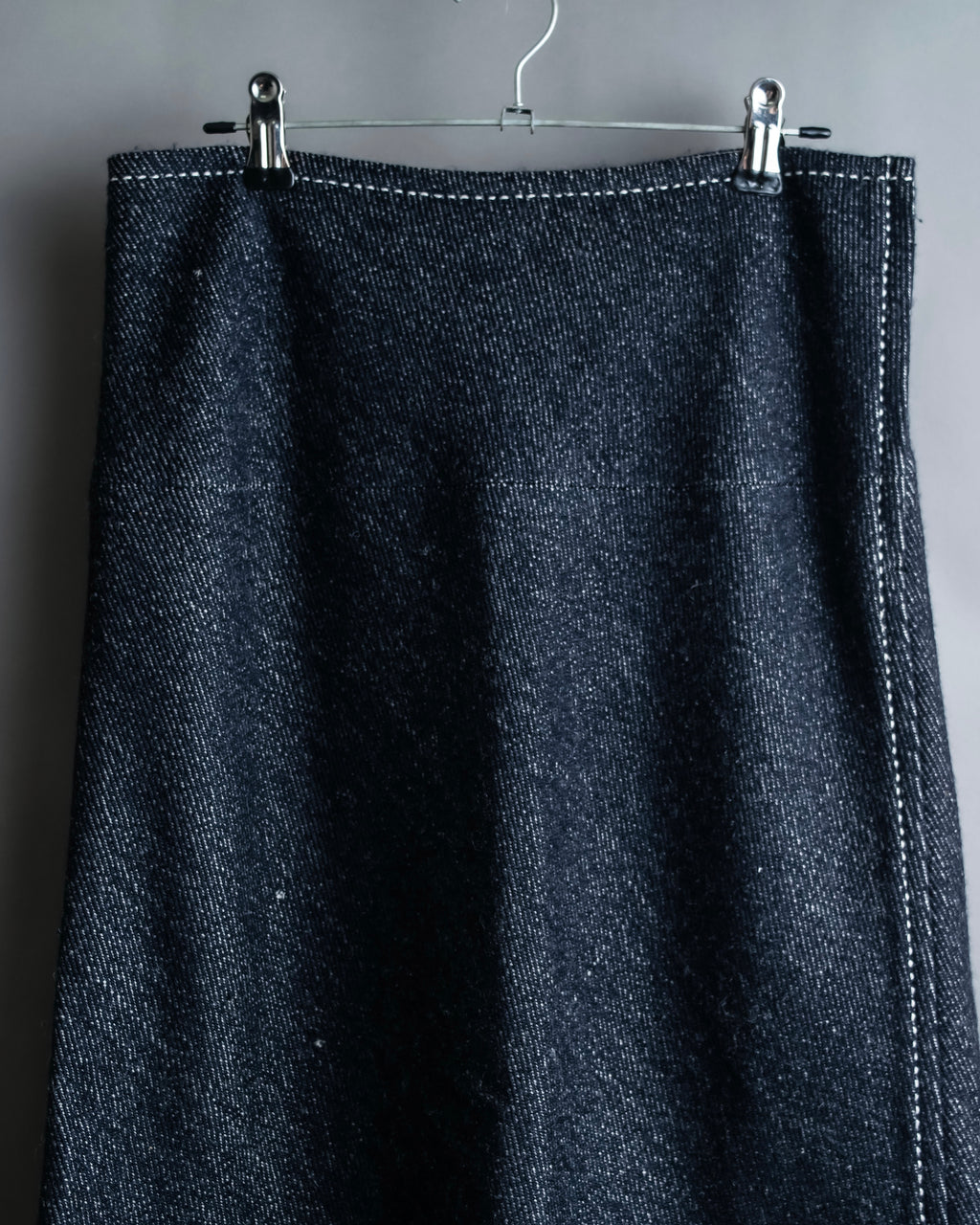 "tricot COMME desGARCONS" Flared silhouette wool cropped skirt