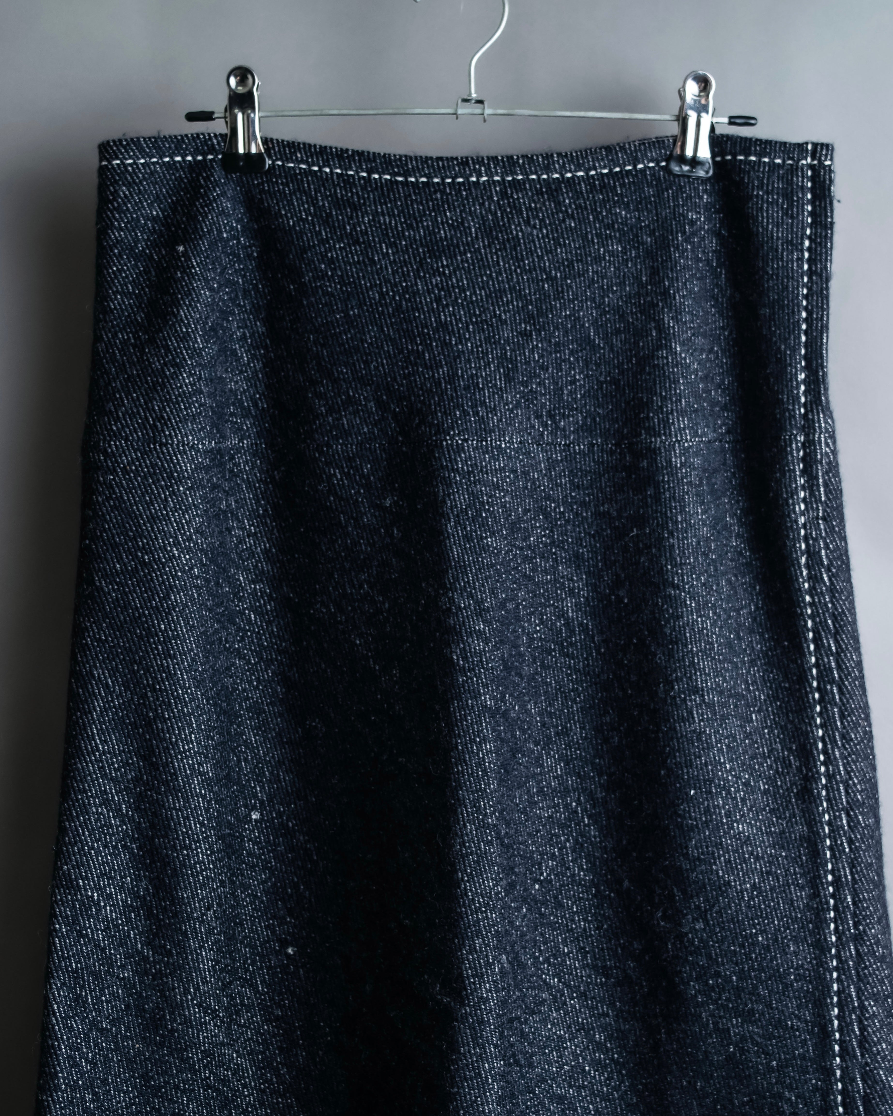 "tricot COMME desGARCONS" Flared silhouette wool cropped skirt