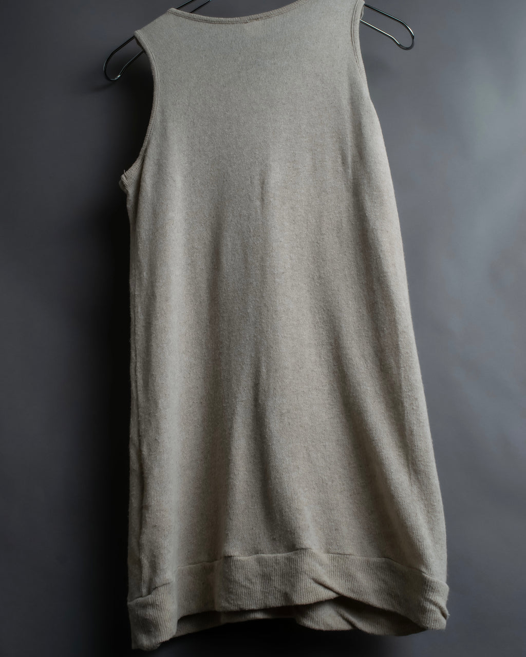 "Y's" Linen cotton mix ruffle design tank top