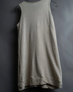 "Y's" Linen cotton mix ruffle design tank top