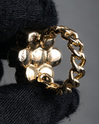 “GUCCI“ 2015-2022 Pearl flower chain ring
