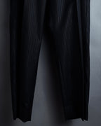 "BALENCIAGA" Chalk stripe pattern long silhouette set up