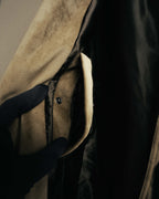 “GIORGIO ARMANI” 90’s-00’s Suede-effect multi-pocket tailored field jacket