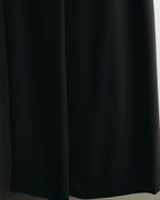 “HERMÈS” 90’s-00’s Minimal black silk wrap skirt