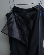 "BALENCIAGA" Piping material switching camisole