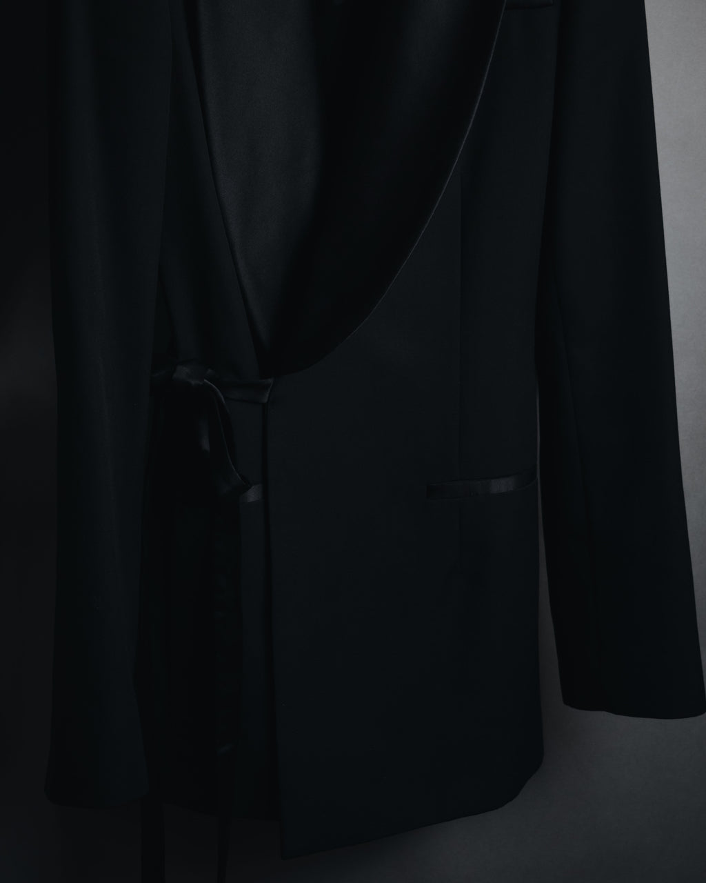 –SPECIAL– "LOEWE"2010’s-20’s wrap-front shawl collar tuxedo jacket