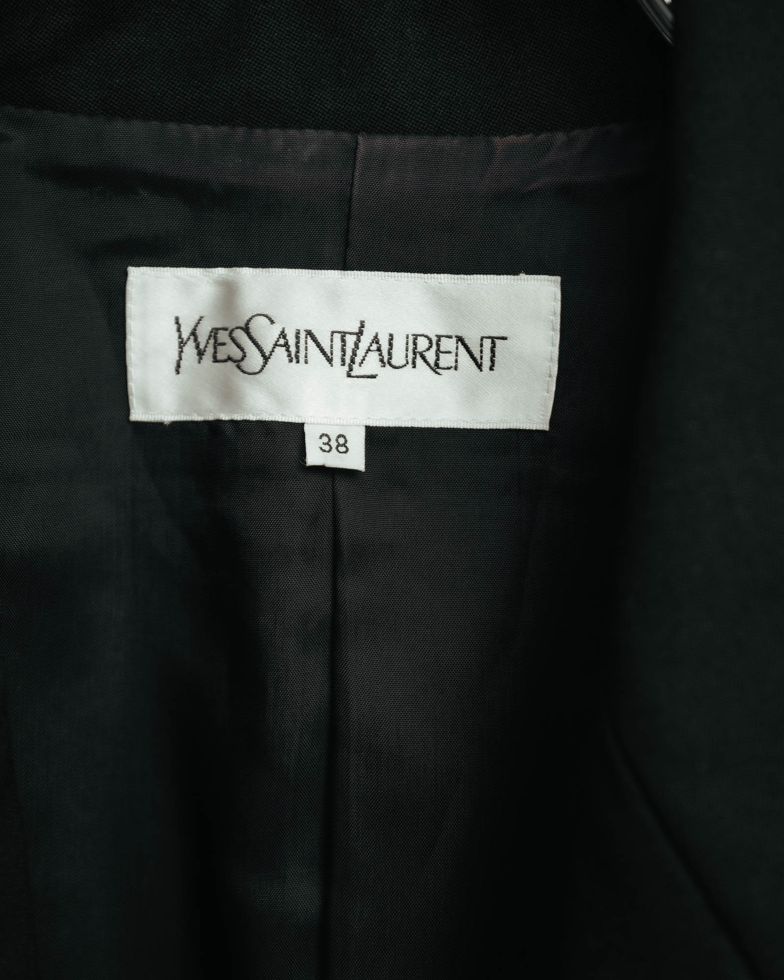 –SPECIAL– “Yves Saint Laurent” 90’s-00’s Velvet tuxedo tailored jacket