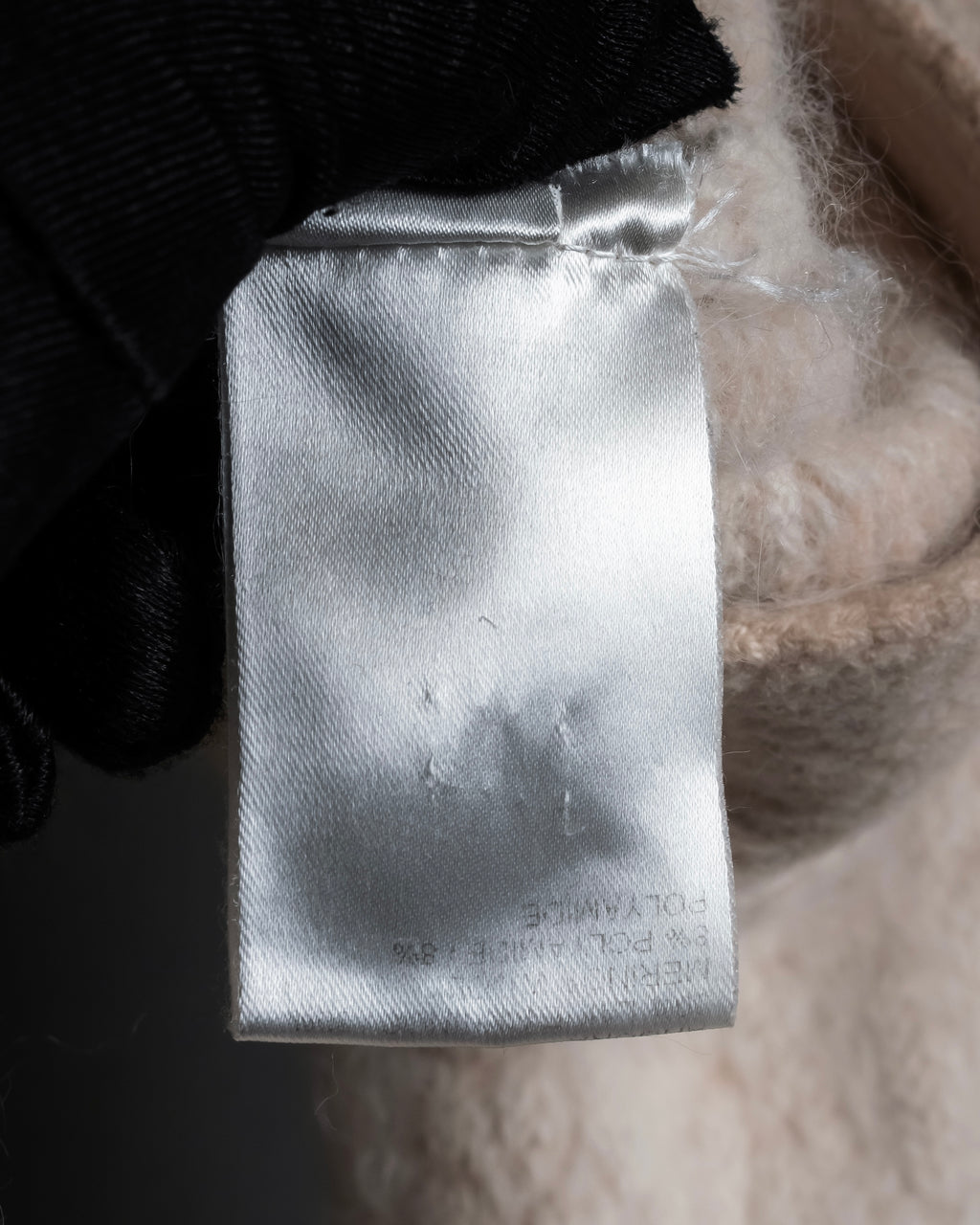 "Chloe" Angora mix standing up long cardigan