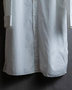 "MAISON MARGIELA" 18AW No-collar design Super long shirt