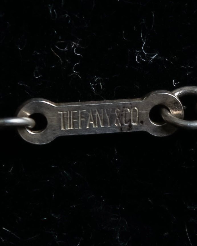 "Tiffany&amp;Co" Elsa Peretti double teardrop motif pendant