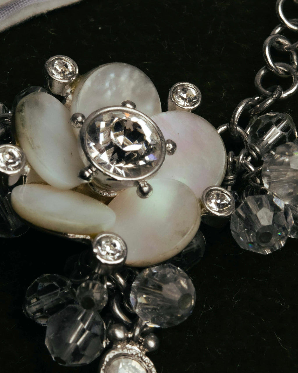 "Christian Dior" 00's Floral charm bracelet