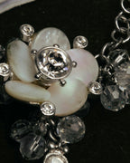 "Christian Dior" 00's Floral charm bracelet